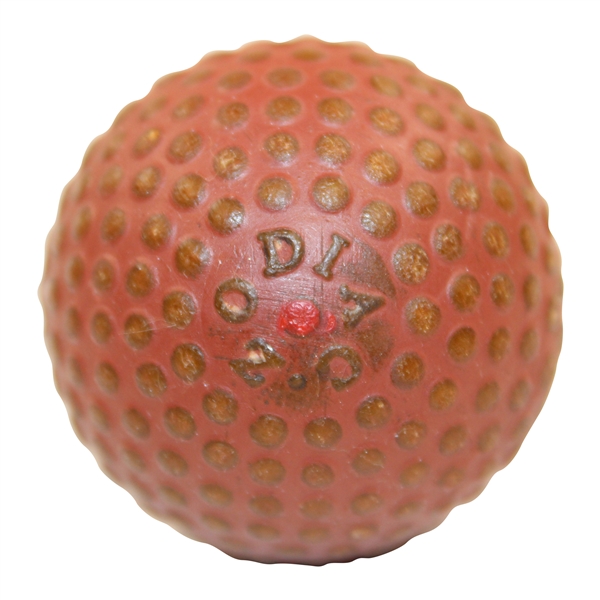 Circa 1906 Martins Zodiac Red Bramble Golf Ball