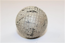 Vintage Line Cut Gutta Percha Golf Ball