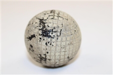 Vintage Line Cut Gutta Percha Golf Ball