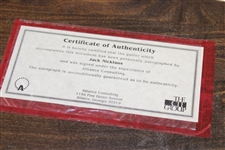 Jack Nicklaus Signed 'Nicklaus GB-86' Putter with 'Six-Time Masters Winner' Plaque Display