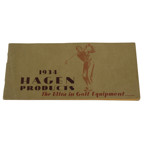 1934 Walter Hagen Products The Ultra in Golf Equipment Catalog
