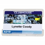 Lynette Coodys 2017 Masters Touranment CLUBHOUSE Badge #A219