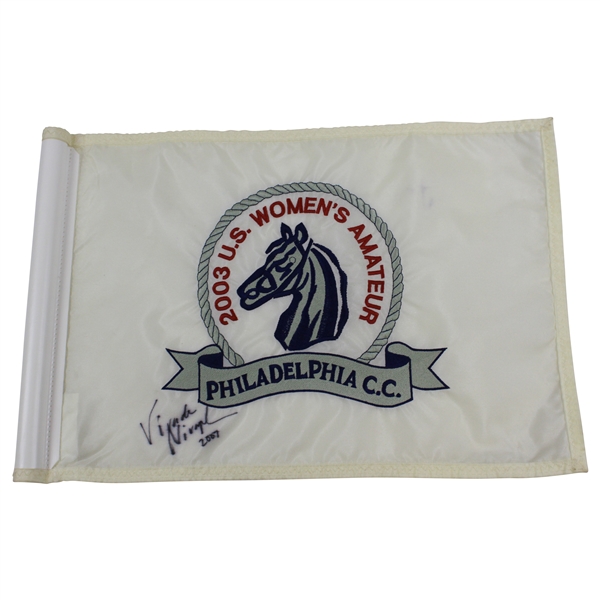Champion Virada Nirapathpongporn Signed Course Flown 2003 US Womens Amateur Flag JSA ALOA