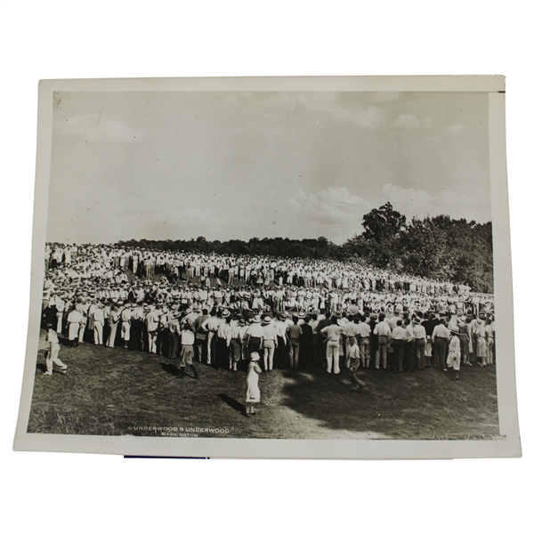 1930 Bobby Jones Columbia C.C. Underwood & U Wire Photo of Final Match During Grand Slam Season 