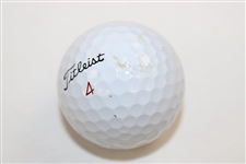 Ernie Els Signed Personal Match Used Titleist Golf Ball JSA ALOA