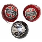 Three (3) Vintage Wrapped Dunlop Golf Balls - Dunlop Warwick (x2) & Large Size Dunlop 65