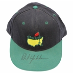 Early Phil Mickelson Signed 1995 Masters Green & Black Logo Fitted Hat - Size 7 3/8 JSA ALOA