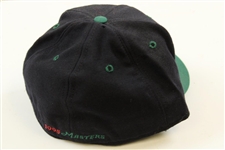 Early Phil Mickelson Signed 1995 Masters Green & Black Logo Fitted Hat - Size 7 3/8 JSA ALOA