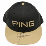 Jack Nicklaus Signed PING Gold & Black Fitted Hat - Size 7 1/8 JSA ALOA