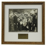 Francis Ouimet Signed & Inscribed Photo "This is the Boy who won the 1913 Open" - Framed JSA ALOA