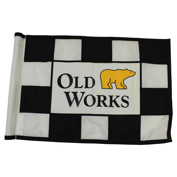 Jack Nicklaus Golden Bear Old Works Golf Course Flown Black & White Checkered Flag