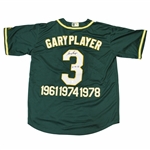 Gary Player Signed Masters Themed Green #3 Jersey with Dates Inscribed & Embroidered JSA #MM13707