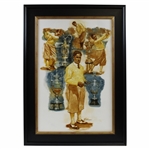 Original Bobby Jones Oil Painting The Jones Grand Slam by Artist Robert Fletcher - Framed