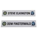 2007 PGA Championship at Southern Hills Locker Name Plates - Dow Finsterwald & Steve Elkington