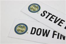 2007 PGA Championship at Southern Hills Locker Name Plates - Dow Finsterwald & Steve Elkington