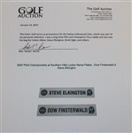 2007 PGA Championship at Southern Hills Locker Name Plates - Dow Finsterwald & Steve Elkington
