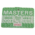 1978 Masters Tournament SERIES Badge #10567 - Gary Player Winner