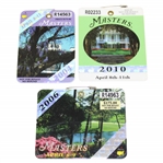 2004, 2006, & 2010 Masters Tournament SERIES Badges - Phil Mickelson Masters Wins