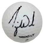 Tiger Woods Signed Wilson 1200LT Logo Golf Ball JSA ALOA