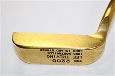 Lee Trevino 1995 Northville Long Island Winner Bobby Grace Gold Plated Putter