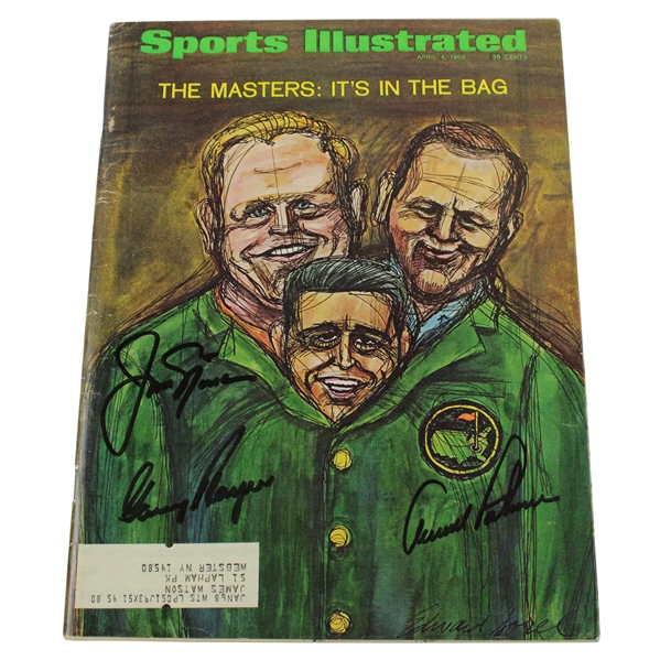 Arnold Palmer, Jack Nicklaus, & Gary Player Big Three Signed 1966 Sports Illustrated JSA FULL #BB46514