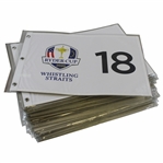 Fifty (50) Count 2020 Ryder Cup at Whislting Straits White Unopened Screen Flags