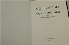 Arnold Palmer Signed & Personalized 'A Golfer's Life' Book JSA ALOA