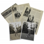 Two Henry H.G. Picard Alex Morrison Stamped Photos with Three Articles Where Used