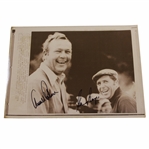 Arnold Palmer & Gary Player Signed 1971 Press Photo JSA ALOA