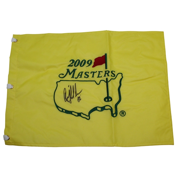 Craig Stadler Signed 2009 Masters Embroidered Flag with Year Won Notation JSA ALOA
