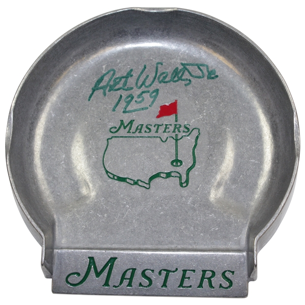 Art Wall, Jr. Signed Masters Pewter Putting Cup with Year Won Notation JSA ALOA