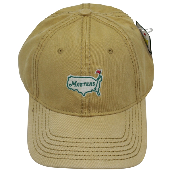 Masters Golden Embroidered Stitch Classic Logo American Needle Hat with Tag