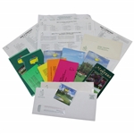 Collection Of Masters Ephemera - Tickets, Pairing Sheets, Spectator Guides, 2017 Comm. Pin & more