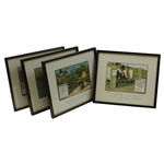Golf Cartoon Rules Framed Pieces - Rule I, III, IV, & VII