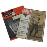 Bobby Jones on Covers of March 1954 Professional Golfer & April 1964 Golf Digest Magazines