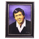 Seve Ballesteros Ltd Ed 7/25 Artists Proof Canvas Portrait Painting by Bill Waugh