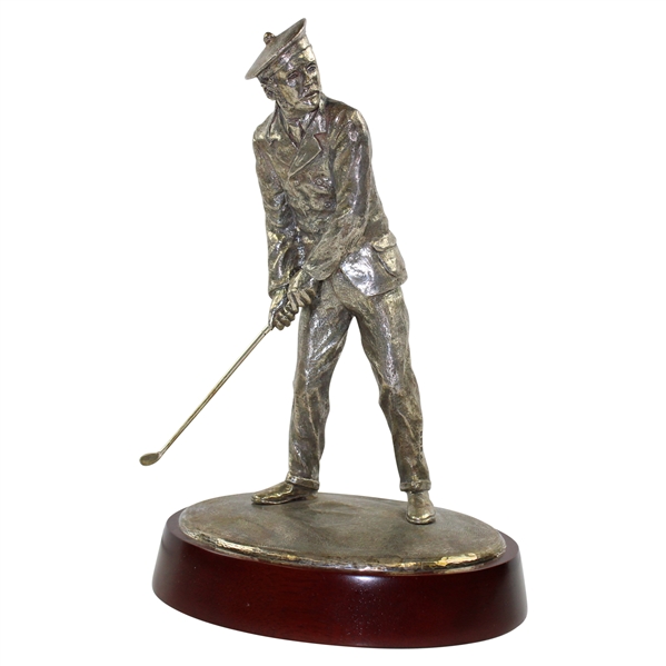 Young Tom Morris Solid Sterling Silver Golfer Figure on Plinth