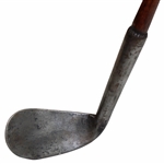 Rare Oval Bunker Iron with Knulred Ring Maker Hosel Mark - Woking GC Collection #24
