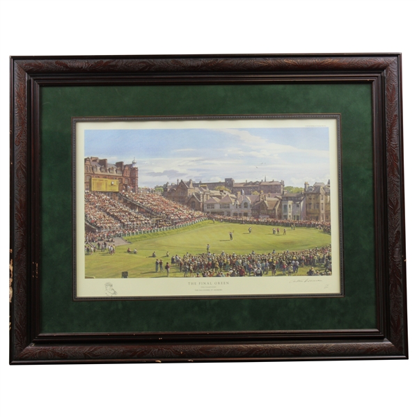 Arthur Weaver The Final Green Ltd Ed #15/400 Print - 1995 Old Golf Shop - Framed