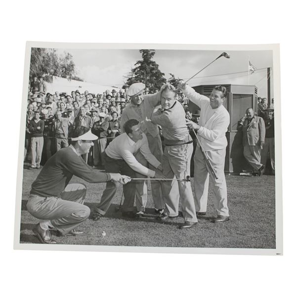 Demaret, Mangrum, Burke & Middlecoff Teaching Bob Hope Alex J. Morrison Photo