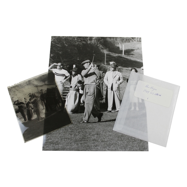 Ben Hogan 1948 US Open Photo with Original Negative