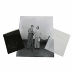 Ben Hogan & Lloyd Mangrum Shaking Hands Photo with Original Negative