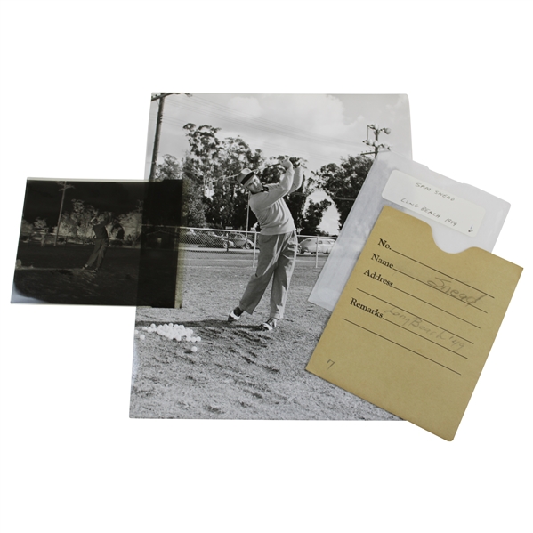 Sam Snead Long Beach 1949 Post-Swing Alex J. Morrison Photo with Original Negative