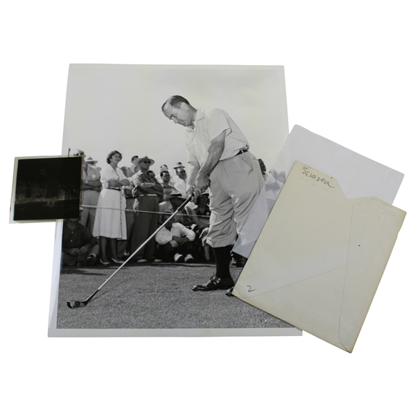 Gene Sarazen on Tee Alex J. Morrison Photo with Original Negative