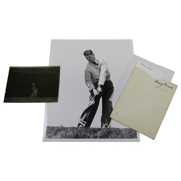 Henry H.G. Picard Downswing Alex J. Morrison Photo with Original Negative