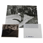 Lloyd Mangrum Hits From Bunker Alex J. Morrison Photo with Original Negative