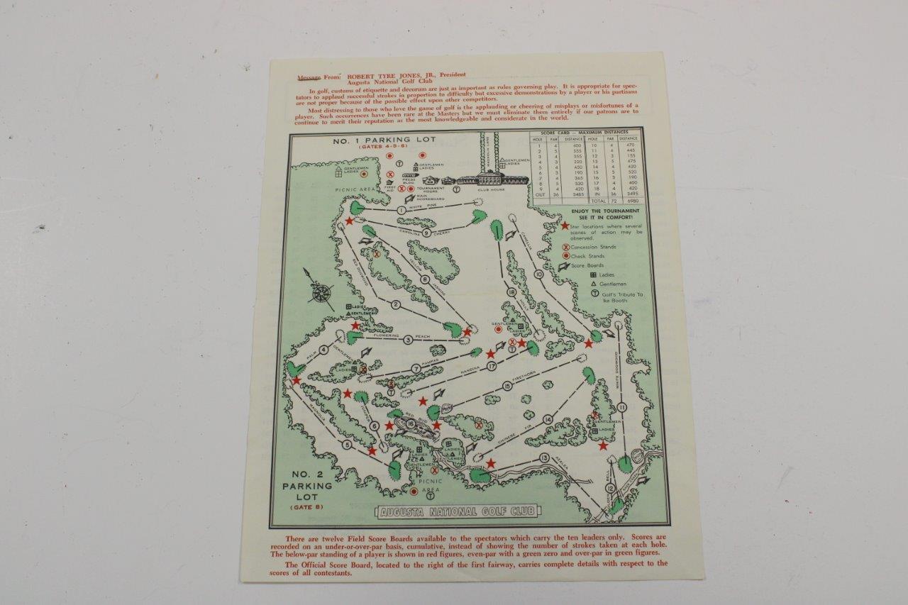Lot Detail - 1971 Masters Tournament Sunday Pairing Sheet - Charles