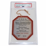 1930 US Open at Interlachen CC Final Round Ticket #4146 - Bobby Jones Grand Slam - PSA Pop 1/1