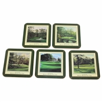 Set of Five (5) Augusta National Golf Club Linda Hartaugh Coasters