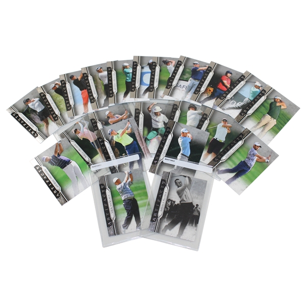 Twenty-Two (22) PGA Tour Upper Deck Artifacts Golf Cards Including Palmer & Nicklaus in Box